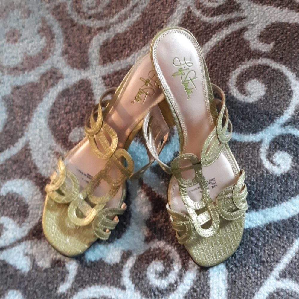 New: LifeStride Green Sandals Sz 10